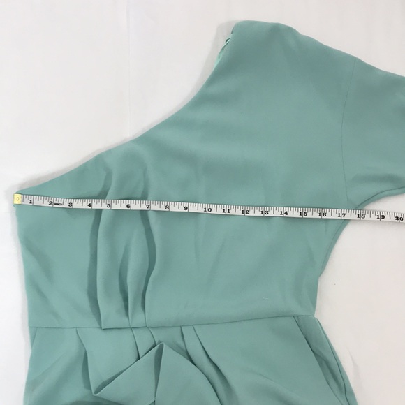 NWT ELISABETTA FRANCHI One-Shoulder Belted Dress - Picture 9 of 16